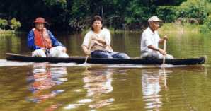Dr Jose Cabanillas in canoe